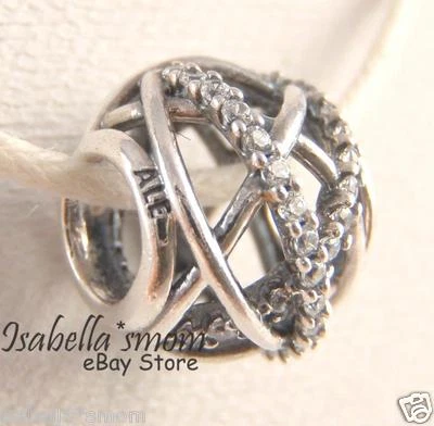 Galaxy Autentico Pandora Argento Zirconi Pietre Ciondolo/Perlina Nuovo Inverno - Immagine 1 di 3