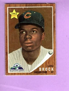 *1998 Topps LOU BROCK no.1 of 5 Cubs Rookie 1962 - Picture 1 of 1