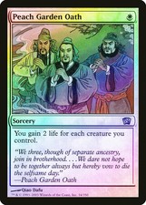 Peach Garden Oath FOIL 8th Edition HEAVILY PLD White Uncommon MTG CARD ABUGames