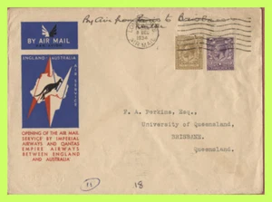 G.B. 1934 Imperial Airways First Flight Cover, London - Brisbane, Australia - Picture 1 of 2