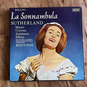BELLINI - LA SONNAMBULA EX+ 3 VINYL BOX SET / LIBRETTO - Picture 1 of 12