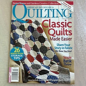 BH&G American Patchwork & Quilting Magazine February 2009 - Picture 1 of 2