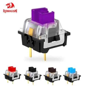 REDRAGON SMD RGB MX Switch 3Pin Clicky Linear Tactile Mechanical Keyboard - Picture 1 of 16