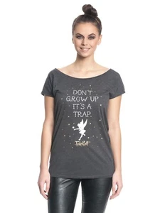 Walt Disney Thinkerbell - Camiseta de mujer de gran tamaño - Its a Trap (Gris) (T.S-L) - Imagen 1 de 1