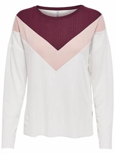 9/11 NEU ONLY Damen Langarm Shirt Top Pullover onlANJA BLOCK TOP Gr. M / 38 - Picture 1 of 1