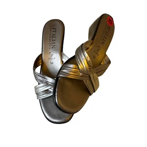 Sandales femme neuves cordonniers italiens bout ouvert d'Italie pointure 10 /2507 - Photo 1/10