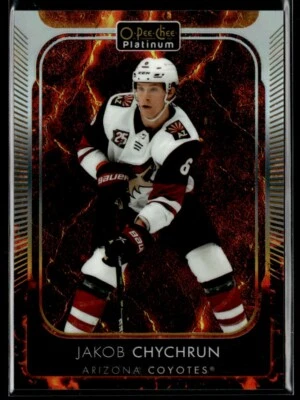 2021-22 O-Pee-Chee Platinum Hot Magma Jakob Chychrun 008/499 #156 SM@JFC1 - Image 1 of 2