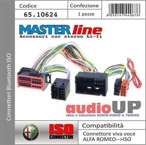 CONNETTORE ISO SISTEMA BLUETOOTH INTERFACCIA ALFA ROMEO GIULIETTA DA 2014 IN POI - Foto 1 di 2