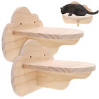  2 Pcs Cat Wall Steps Wooden Climbing Furniture Pet Toy Rack Shelf
