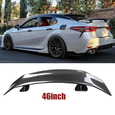 46" Rear Trunk Spoiler Lip Wing Racing Carbon Fiber For Toyota Camry SE LE Sedan — 第 1/4 张图片