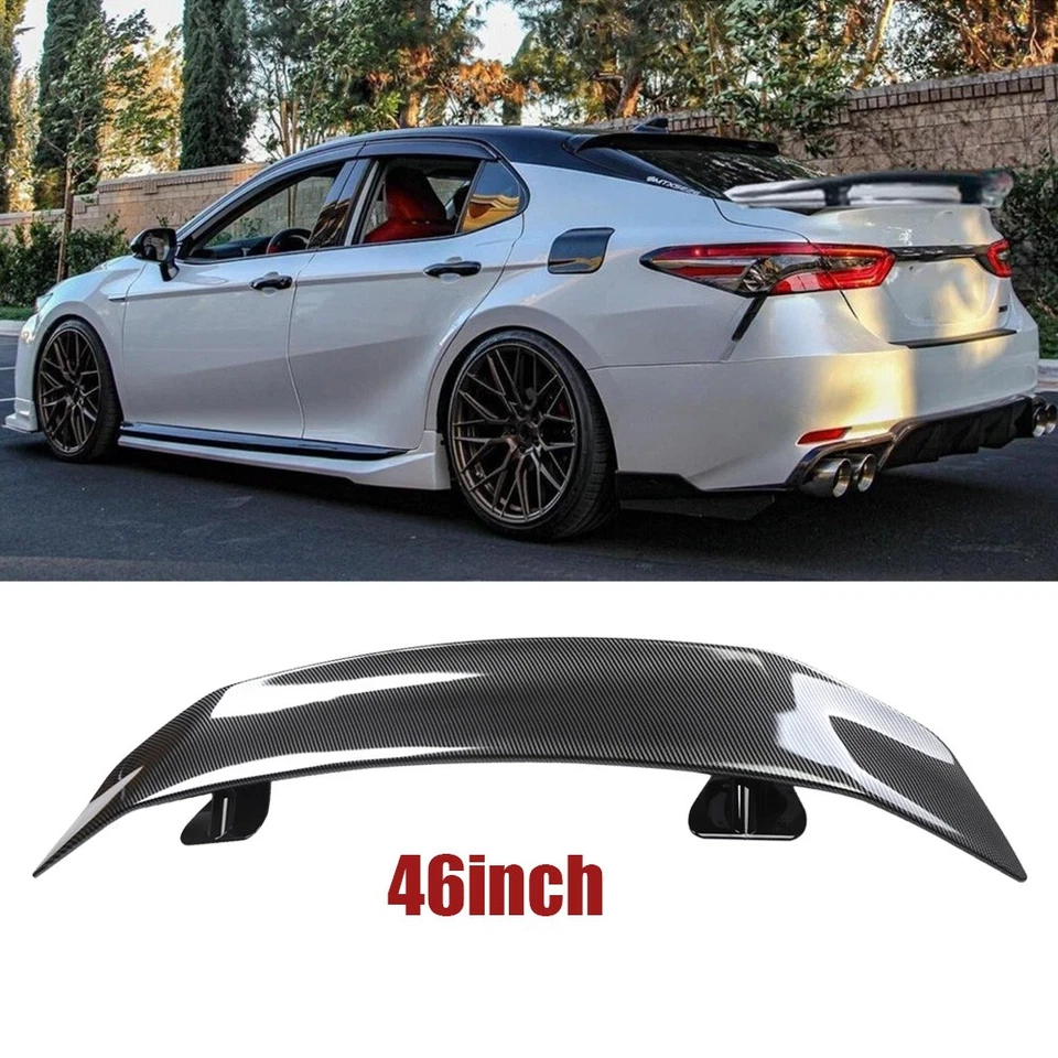 46" Rear Trunk Spoiler Lip Wing Racing Carbon Fiber For Toyota Camry SE LE Sedan Foto 1 de 4