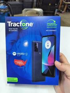 Motorola Moto G Play (2023) Blue 32GB TracFone Prepaid Smartphone - Photo 1 sur 11