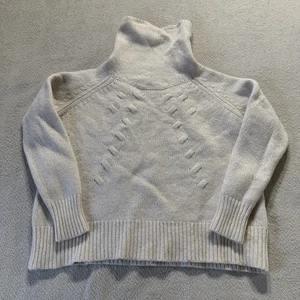 Sundance sweater women Large chunky cableknit lambswool alpaca cowl neck knit - Picture 1 of 13