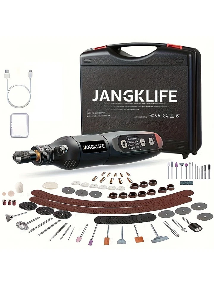 Cordless Rotary Tool Kit Mini Wireless Drill Engraving DIY Jewelry Wood Metal - Image 1 of 4