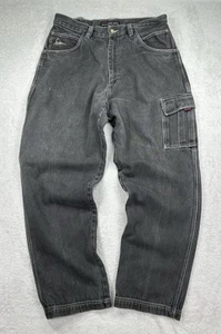Fubu Jeans Mens 34x34 Carpenter Baggy Fit Workwear 90s Hip Hop Y2K Streetwear - Picture 1 of 14