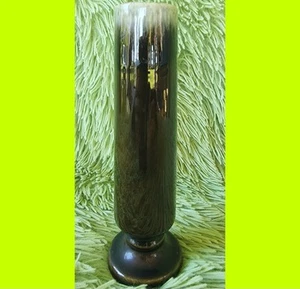 Hull Pottery F90 Vtg Drip Glaze Footed Green Slim Flower Bud Flower Vase - Picture 1 of 6