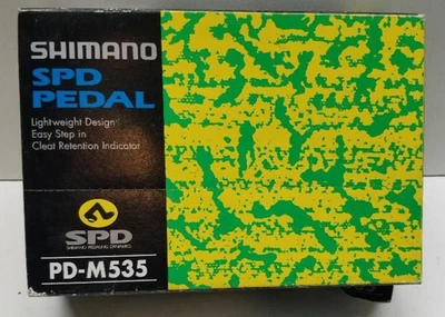 Shimano SPD Mountain Bike Bicycle Pedals PD-M535 9/16 Black NEW NOS - Image 1 of 4
