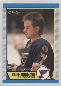 1989-90 O-Pee-Chee Tembec Test Cliff Ronning #45 Rookie RC - Picture 1 of 4