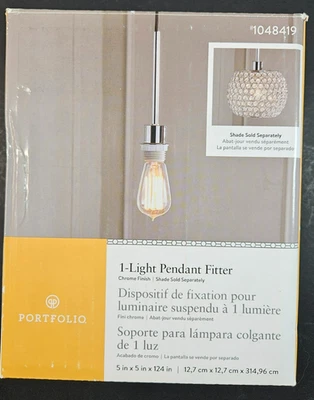 Juego de 3 Portafolio Cromo Colgante Luz Colgante Artículo #1048419 Nuevo Sin Usar Foto 1 de 4