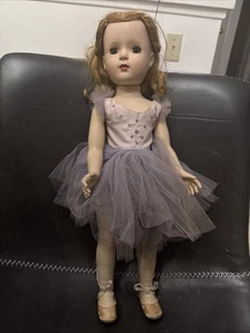  VINTAGE MADAME ALEXANDER MARGOT BALLERINA 18” WALKER DOLL HARD PLASTIC ORIGINAL - Picture 1 of 24
