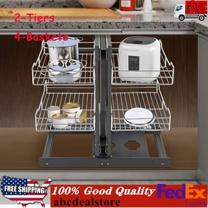 Mueble de cocina de esquina ciega izquierda y derecha oscilante organizador de despensa extraíble - Imagen 1 de 21