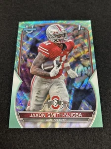 Jaxon Smith-Njigba Bowman University 2022 cromo primera #78 Aqua Wave (#’d 051/299) - Imagen 1 de 8