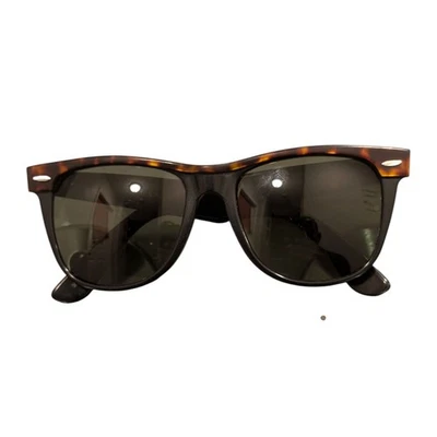 VINTAGE B&L RAY BAN W0530 UWAS BLACK/TORTOISE TRIM WAYFARER II SUNGLASSES - Image 1 of 4