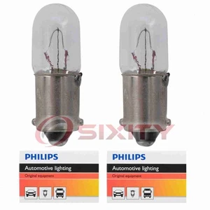 2 pc Philips Map Light Bulbs for Ford Escort EXP Fairmont Mustang Mustang II os - Picture 1 of 5