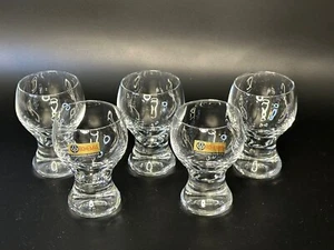 Crystalex Bohemian Czech Set of 5 Cordial Shot glasses Gina 2 fl oz - Picture 1 of 7