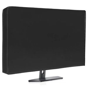 Waterproof Computer Monitor Dust Cover Luxiv Black Full Body Cover for Comput... - Picture 1 of 7