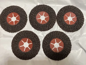 LOT OF 5 Norton 5" X 7/8" FastCut Disc 16 Grit Type 27 Silicon Carbide USA MADE - Picture 1 of 3