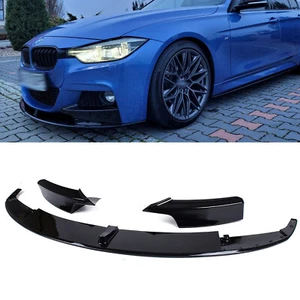 Frontlippe Spoilerlippe Schwert Front passt für BMW 3er F30 M-Sport schwarz - Bild 1 von 2