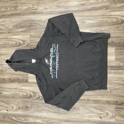 VETEMENTS Felpa con cappuccio pullover NFL Team Apparel Philadelphia Eagles verde grigio taglia Large L