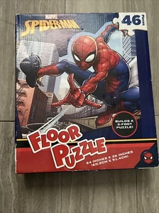 Marvel Avengers Spiderman 46 pc Kids Floor Jigsaw Puzzle Educational Giant 3 Ft - Picture 1 of 4