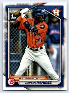 2024 1st Bowman Paper Prospect #BP-93 German Ramirez Houston Astros - Picture 1 of 2