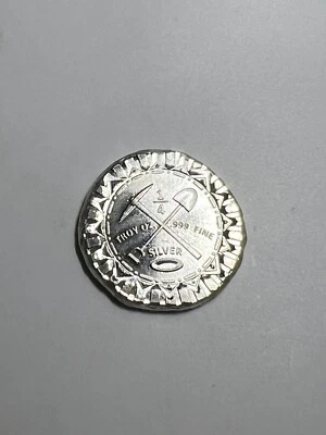 1/4Oz Silver Round .999 Prospector Gold & Gems Colorado 2025 Unique Made In USA - Image 1 of 4