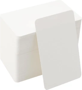 200 Stück Blanko Papier Karten, Moderationskarten Kraftpapier Visitenkarten Papi - Bild 1 von 7