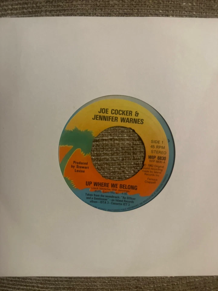 Joe Cocker & Jennifer Warnes (Up Where We Belong (7” Single 1982) - Image 1 of 1