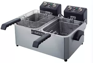 New 20lbs Electric Fryer Countertop Dual Double Basket Pot Dukers DCF10ED #8792 - Picture 1 of 14