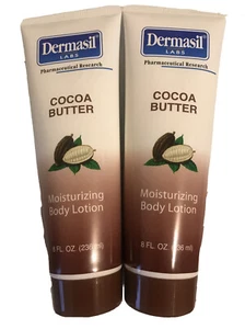 2 PACK DERMASIL COCOA BUTTER MOISTURIZING LOTION 8 FL OZ EACH - Picture 1 of 3