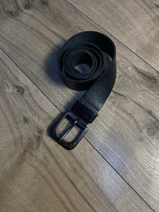 G-star Raw vintage leather Black Belt Men Y2K 110cm - Picture 1 of 4