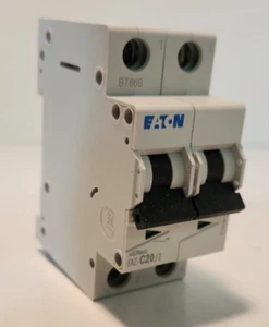 Eaton FAZ-C20/2 20A 15Ka Circuit Breaker 2 pole 278761 - New in Box - Picture 1 of 5