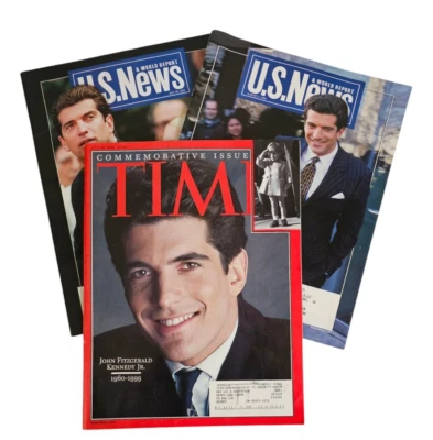 Time Magazine John Kennedy Jr Commemorative Issue & U.S. News Kennedy Curse 1999 - Image 1 of 4