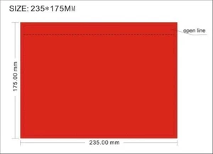 1000x A5 Large Document Invoice Enclosed Sticker Doculope Pouch 175 x 235mm - Picture 1 of 1
