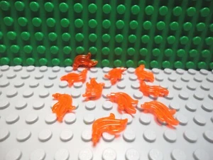 Lego Mini Figura 10 Trans Neón Naranja Pluma Pluma Castillo Pirata NUEVO - Imagen 1 de 1