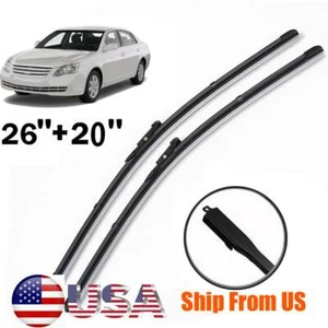 Front Window Windshield Wiper Blades For Toyota Avalon XX30 2005-2012 26"20" - Picture 1 of 6