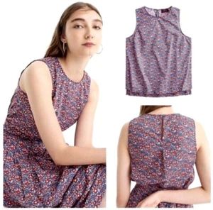 NWT J.CREW Sizes 0 - 12 Sleeveless tank in Liberty Betsy Ann floral Style H4646 - Picture 1 of 5