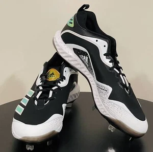Adidas Icon 6 Bounce ECP Core Men's Size 13 Black Gold Baseball Cleats EH2378 - Picture 1 of 11