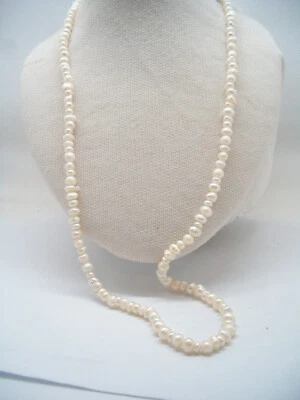 Collana di PERLE coltivate d'acqua dolce e chiusura in Argento 925 - girocollo - Immagine 1 di 4