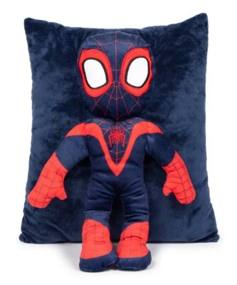 Almohada de felpa suave compañero Spider-man Miles Morales Superhéroe Foto 1 de 3